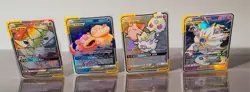 Pokemon Tag Team GX 4 Card Lot Venugsaur Snivy Slowpoke Psyduck Solgaleo Lunala - Image 1