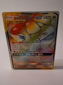 Pokemon Tag Team GX 4 Card Lot Venugsaur Snivy Slowpoke Psyduck Solgaleo Lunala - Image 3