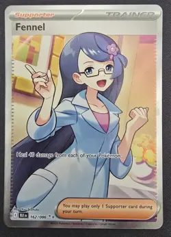 POKEMON - FENNEL - 162/086 - FULL ART ULTRA RARE - S&V BLACK BOLT - NM - Image 1