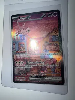 Mew EX 053 Scarlet & Violet Promo Holo Pokemon TCG Card (small Dent) - Image 1