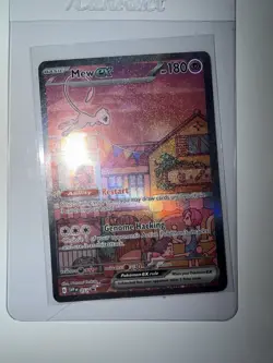 Mew EX 053 Scarlet & Violet Promo Holo Pokemon TCG Card (small Dent) - Image 2