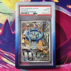 Squirtle 148/142 Stellar Crown IR PSA 10 GEM MINT ENGLISH Pokemon TCG - Image 1