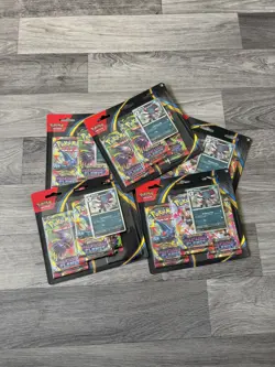 Pokemon TCG Phantasmal Flames 3-Pack Blister SET OF 5 SEALED - Image 1