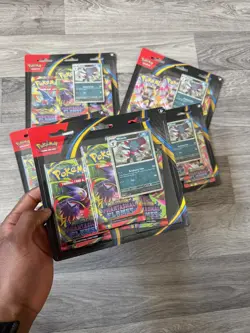 Pokemon TCG Phantasmal Flames 3-Pack Blister SET OF 5 SEALED - Image 2