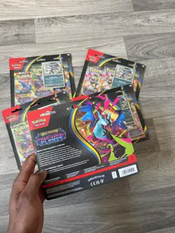 Pokemon TCG Phantasmal Flames 3-Pack Blister SET OF 5 SEALED - Image 3