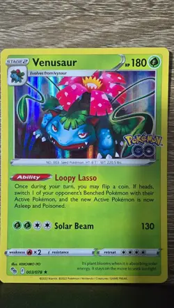 Venusaur Holo Pokemon GO 003/078 NM - Image 1