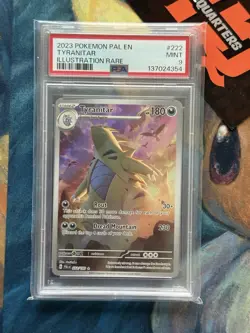 Tyranitar Pokemon Paldea Evolved Illustration Rare Holo 2023 222/193 PSA 9 - Image 1