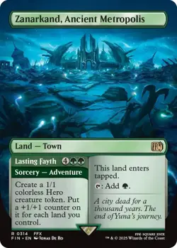 MTG Zanarkand, Ancient Metropolis 314 Rare Land Borderless Final Fantasy - Image 1