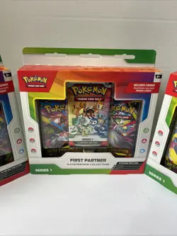 Pokemon First Partner Illustration Collection Series 1 - Lot of 3 Sealed Boxes - Image 3