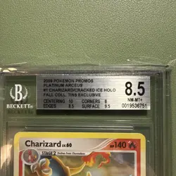 2009 Pokemon Platinum Arceus Charizard #1 Arceus-Cracked Ice (BGS 8.5) - Image 3