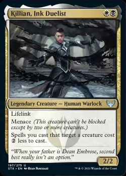 MTG Killian, Ink Duelist [Strixhaven: School of Mages] Lightly Played Foil Magic - Image 1