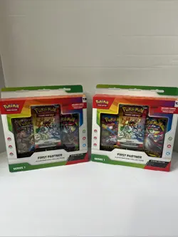Pokemon First Partner Illustration Collection Series 1 Box (Lot of 2) - Image 1