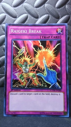| Yugioh Raigeki Break LCYW-EN286 1st Super Rare Legendary Yugis NM- 🔥 | - Image 2