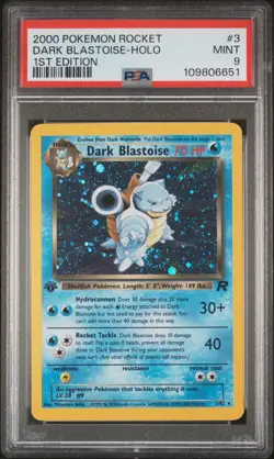 2000 POKEMON ROCKET 3 DARK BLASTOISE-HOLO 1ST EDITION PSA 9 🌀SWIRL🌀 NEW CERT - Image 1