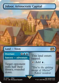 MTG Jidoor, Aristocratic Capital 311 Rare Land Borderless Final Fantasy - Image 1