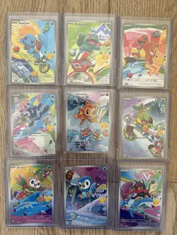 Pokemon 2026 First Partner Illustration Collection Series 1 - Promo Set 9 Cards - Image 1