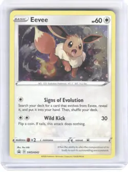 Eevee Holofoil Promo SWSH: Sword & Shield Promo Cards SWSH042 NM - Image 1