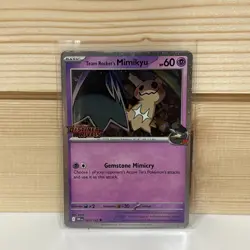 Team Rockets Mimikyu Stamped Prerelease Promo Card 087/182 Destined Rivals - Image 1