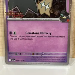 Team Rockets Mimikyu Stamped Prerelease Promo Card 087/182 Destined Rivals - Image 5