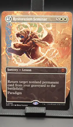 Restoration Seminar (Borderless) Secrets of Strixhaven Regular - Image 1