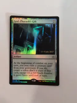 God-Pharaoh's Gift NM Prerelease Foil Hour of Devastation HOU English MTG - Image 1