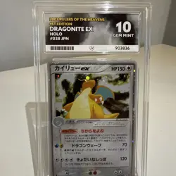 ACE 10 Dragonite EX Pokemon 2003 Holo Rulers/Heavens 1st ED Japanese - POP 2 - Image 3