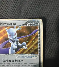 Pokemon Card- Team Rocket's Mewtwo EX 99/109 -Rocket EX Returns-Holo-Poor - Image 3