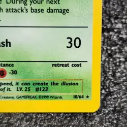 Pokemon Scyther TCG Jungle Set Holo Rare Card 10/64 Vintage Unlimited - Image 4