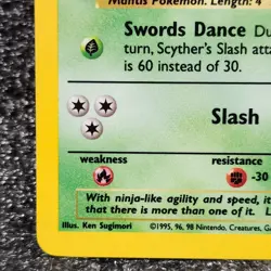 Pokemon Scyther TCG Jungle Set Holo Rare Card 10/64 Vintage Unlimited - Image 5