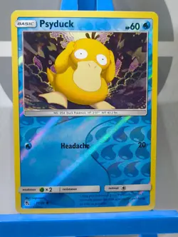 Psyduck - 11/68 - Sun & Moon: Hidden Fates - Reverse Holo - Pokemon TCG - Image 3