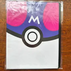 Pokemon TCG Ultra Pro Pokeball Master Ball 9 Pocket Binder Genuine - Image 1