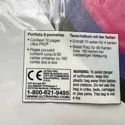 Pokemon TCG Ultra Pro Pokeball Master Ball 9 Pocket Binder Genuine - Image 3