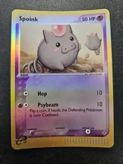 Pokemon EX Dragon Spoink Reverse Holo 74/97 NEAR MINT - Image 1