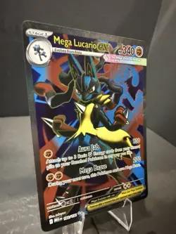 Mega Lucario ex 160/132 Me01: Mega Evolution Holo Ultra Rare Pokemon Near Mint - Image 2