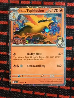 Pokemon Typhlosion 034/182 Pre Release STAMPED Promo NM - Image 1