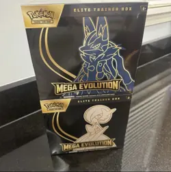 Pokemon TCG Mega Evolution Elite Trainer Boxes Lucario Gardevoir ETB X2 - Image 1