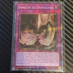 Yu-Gi-Oh! TCG Songs of the Dominators Trap STARLIGHT Secret Rare Foil RA0… - Image 1