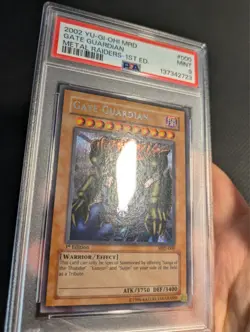 Yugioh Gate Guardian MRD-000 1st Edition Secret Rare PSA 9 Mint! - Image 3