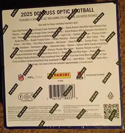 Panini 2025 Donruss Optic Football Mega Box Trading Cards 6 Packs of 7 Cards - Image 2