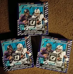 Panini 2025 Donruss Optic Football Mega Box Trading Cards 6 Packs of 7 Cards - Image 5
