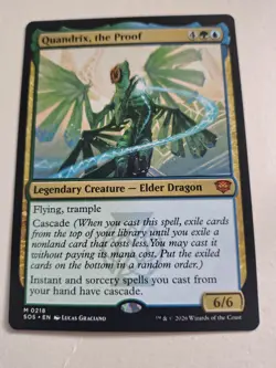 MTG Magic The Gathering Secrets of Strixhaven Quandrix, the Proof mythic exc con - Image 1