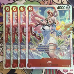 4x Uta - ST23-001 SR - One Piece - Foil - Playset - TCG - NM/M - Image 1