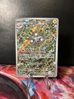 Pokemon TCG Magneton SVP 159 Surging Sparks ETB Promo Card NM - Image 1