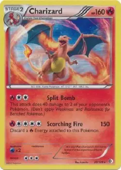Pokemon Charizard Boundaries Crossed Galaxy Alternate Holo Trading Card LP/MP - Image 1