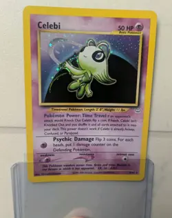 Pokemon TCG Celebi Neo Revelation Holo Rare Card 3/64 Unlimited - Image 1