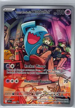 Team Rocket's Wobbuffet SVP 203 Scarlet & Violet Promo Cards - Pokemon Card - NM - Image 1