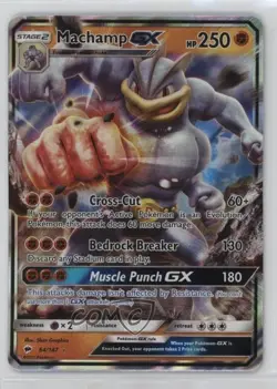 Machamp GX Pokemon Sun & Moon Burning Shadows #64 - Image 1