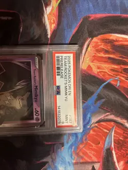 Team Rockets Mimikyu Stamped Prerelease Promo Card 087/182 Destined Rivals psa 9 - Image 4
