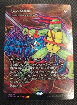 Leo's Katana - Sword of Sinew and Steel (Borderless) TMNT Foil - Image 1