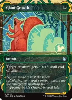 Giant Growth Near Mint 52 Secrets of Strixhaven: Mystical Archive Foil - Image 1